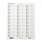 Flowers Return Address Labels (Vorne)