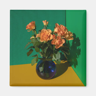 Flowers Roses in Vase Magnet