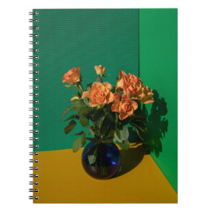 Flowers   Roses in Vase Notizblock