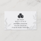 Flowers-Rückvisitenkarte Visitenkarte (Rückseite)