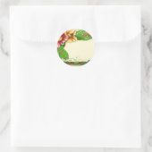 Flowers Runder Aufkleber (Tasche)