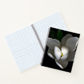 Flowers | Single White Magnolia Blossom Notizblock (Innenseite)