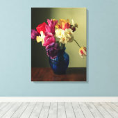 Flowers | Spring Flower Bouquet Leinwanddruck (Insitu (Holzboden))