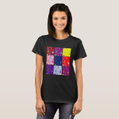 Flowers Squares Art T-Shirt (Vorne ganz)