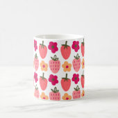 flowers & strawberries pattern kaffeetasse (Mittel)