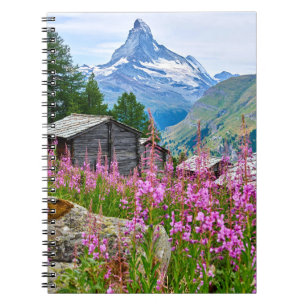 Flowers   Summer Matterhorn Switzerland Notizblock