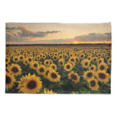 Flowers | Sunflower Field Kissenbezug (Rückseite)