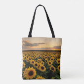 Flowers | Sunflower Field Tasche (Rückseite)