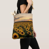 Flowers | Sunflower Field Tasche (Von Nahem)