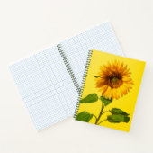 Flowers | Sunflower on Yellow Notizblock (Innenseite)