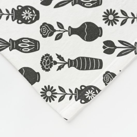 Flowers Vases Fleecedecke (Ecke)