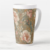 Flowers, Vintage,Glamorous Garden Blooms Milchtasse (Rechte Ecke)