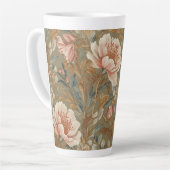 Flowers, Vintage,Glamorous Garden Blooms Milchtasse (Linke Ecke)