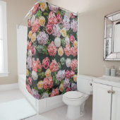 Flowers wall background vintage style. duschvorhang (Beispiel)