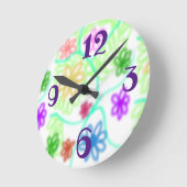 flowers watch runde wanduhr (Winkel)