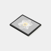 Flowers | White Daffodil Flower Post-it Klebezettel (angewinkelt)