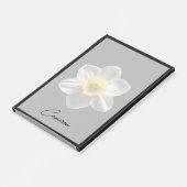 Flowers | White Daffodil Flower Post-it Klebezettel (angewinkelt)