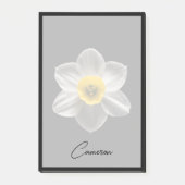 Flowers | White Daffodil Flower Post-it Klebezettel (Vorderseite)