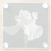 Flowers | White Iris Glasuntersetzer (Rückseite)
