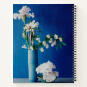 Flowers | White Iris in Vase Notizblock (Rückseite)