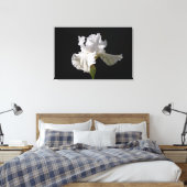 Flowers | White Iris Leinwanddruck (Insitu (Schlafzimmer))