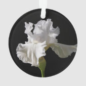Flowers | White Iris Ornament (Rückseite)