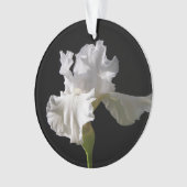 Flowers | White Iris Ornament (Vorderseite)