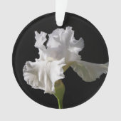 Flowers | White Iris Ornament (Vorderseite)