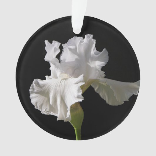 Flowers | White Iris Ornament (Vorderseite)