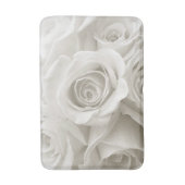 Flowers | White Roses Badematte (Vorderseite Vertikal)