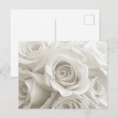 Flowers | White Roses Postkarte (Vorne/Hinten)