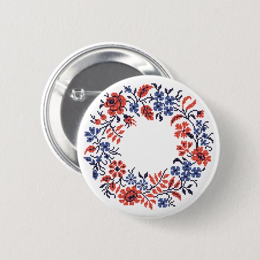 Flowers-Zyklus Button (Vorne & Hinten)