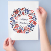 Flowers-Zyklus Flyer (Hand)