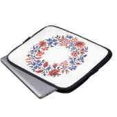 Flowers-Zyklus Laptopschutzhülle (Vorne Knopf)