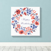 Flowers-Zyklus Leinwanddruck (Insitu (Holzboden))