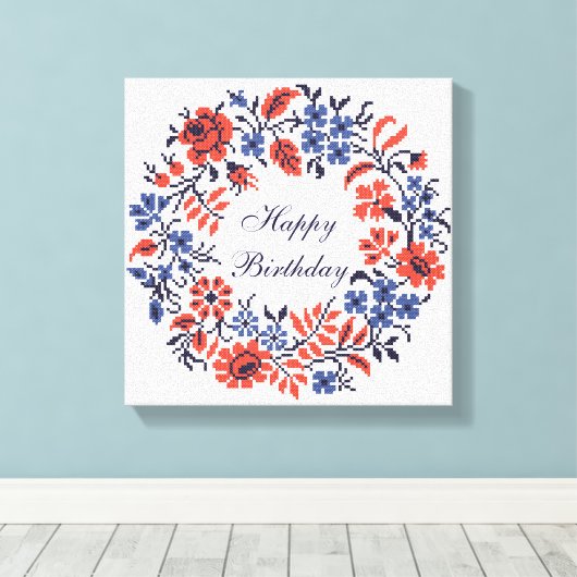 Flowers-Zyklus Leinwanddruck (Insitu (Holzboden))