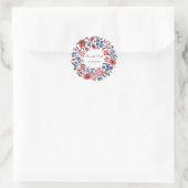 Flowers-Zyklus Runder Aufkleber (Tasche)