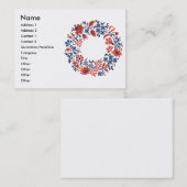 Flowers-Zyklus Visitenkarte (Vorne/Hinten)