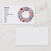 Flowers-Zyklus Visitenkarte (Vorne/Hinten)