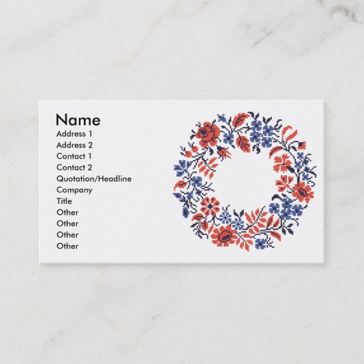 Flowers-Zyklus Visitenkarte (Vorderseite)