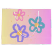 Flowery cute Gift bag Große Geschenktüte (Rückseite)