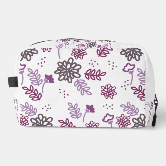 Flowery Toiletry Bag/Blumenkost Waschbeutel (Vorderseite)