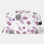 Flowery Toiletry Bag/Blumenkost Waschbeutel (Rückseite)