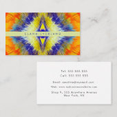 Flowing Color Unique Business Name Contact Terminkarte (Vorne/Hinten)