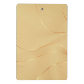 Flowing Gold Lines Luxury Abstract Background Art Mini Klemmbrett (Rückseite)
