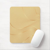 Flowing Gold Lines Luxury Abstract Background Art Mousepad (Mit Mouse)
