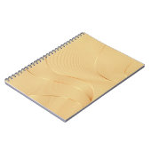 Flowing Gold Lines Luxury Abstract Background Art Notizblock (Linke Seite)