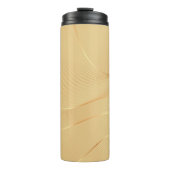 Flowing Gold Lines Luxury Abstract Background Art Thermosbecher (Vorderseite)