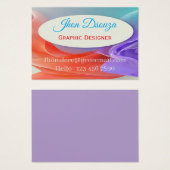 Flowing Gradient Waves with Center Frame, Business (Vorne & Hinten)