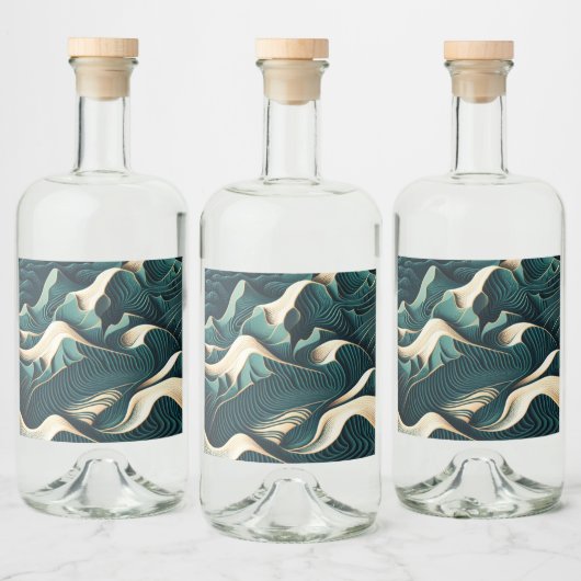 Flowing Harmony Alkoholflaschenetikett (Flaschen)